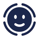 Face Scan Circle SVG Icon